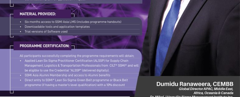 “APPLIED LEAN SIX SIGMA PRACTITIONER CERTIFICATION (ALSSP)”