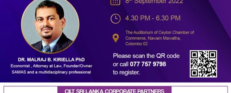 John Diandas Memorial Lecture 2022- “Sustainable transport and Logistics; A catalyst for Sri Lanka ‘s  economic Expansion”